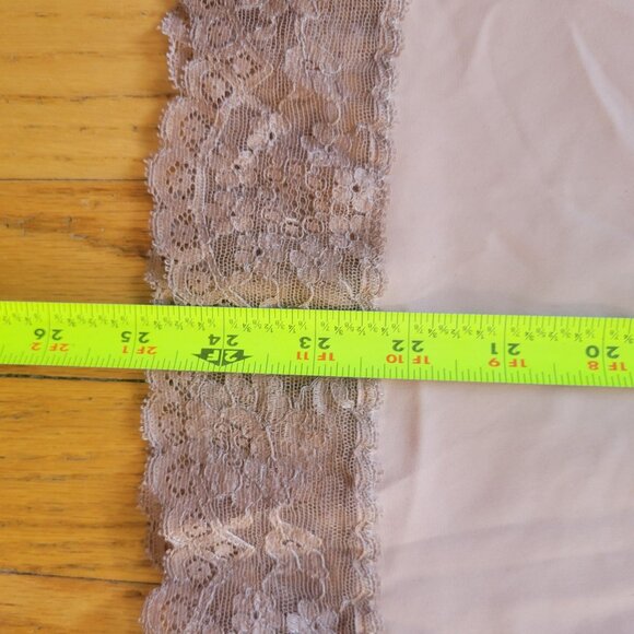 Artemis Vintage Beige Half Slip With Lace Trim & Floral Embroidery - Picture 5 of 5